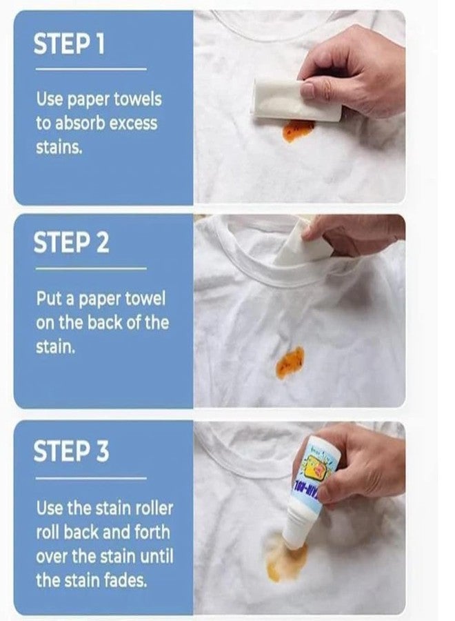 Elevea 𝟏𝟓 𝐘𝐞𝐚𝐫𝐬 𝐖𝐚𝐫𝐫𝐚𝐧𝐭𝐲 Instant Stain Remover Pen - Portable 3Pcs Rolling Bead, No-Wash 50ml Stain Eraser for Clothes, Furniture, Carpets & More - Image 4