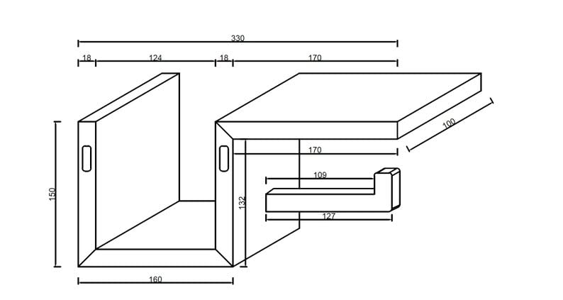 IThree Wooden Toilet Paper Holder in | Bathroom Toilet Paper roll Holder 1 Toilet Paper roll Hanger Wooden Brown Wall Toilet Roll Holder Rustic Solid Wood Tissue Holder. - Image 4