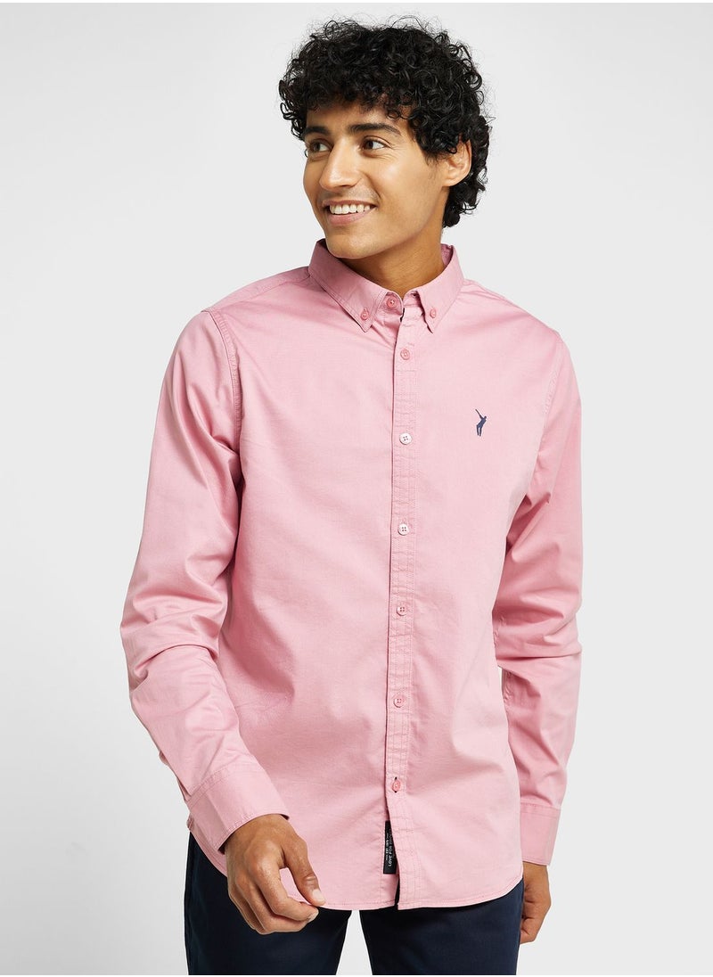 Thomas Scott - Thomas Scott Classic Slim Fit Opaque Cotton Casual Shirt - Image 1