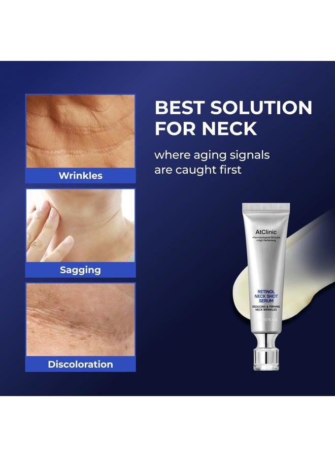 DOMINAS Atclinic Neck Firming Serum with Retinol & 5-Peptides – Reduce Wrinkles & Tech Neck Lines in 2 Weeks | Lightweight, Korean Skincare (1 fl oz) - Image 3