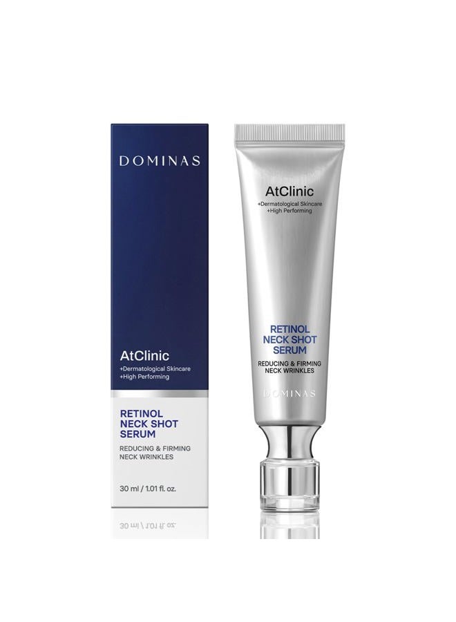 DOMINAS Atclinic Neck Firming Serum with Retinol & 5-Peptides – Reduce Wrinkles & Tech Neck Lines in 2 Weeks | Lightweight, Korean Skincare (1 fl oz) - Image 1