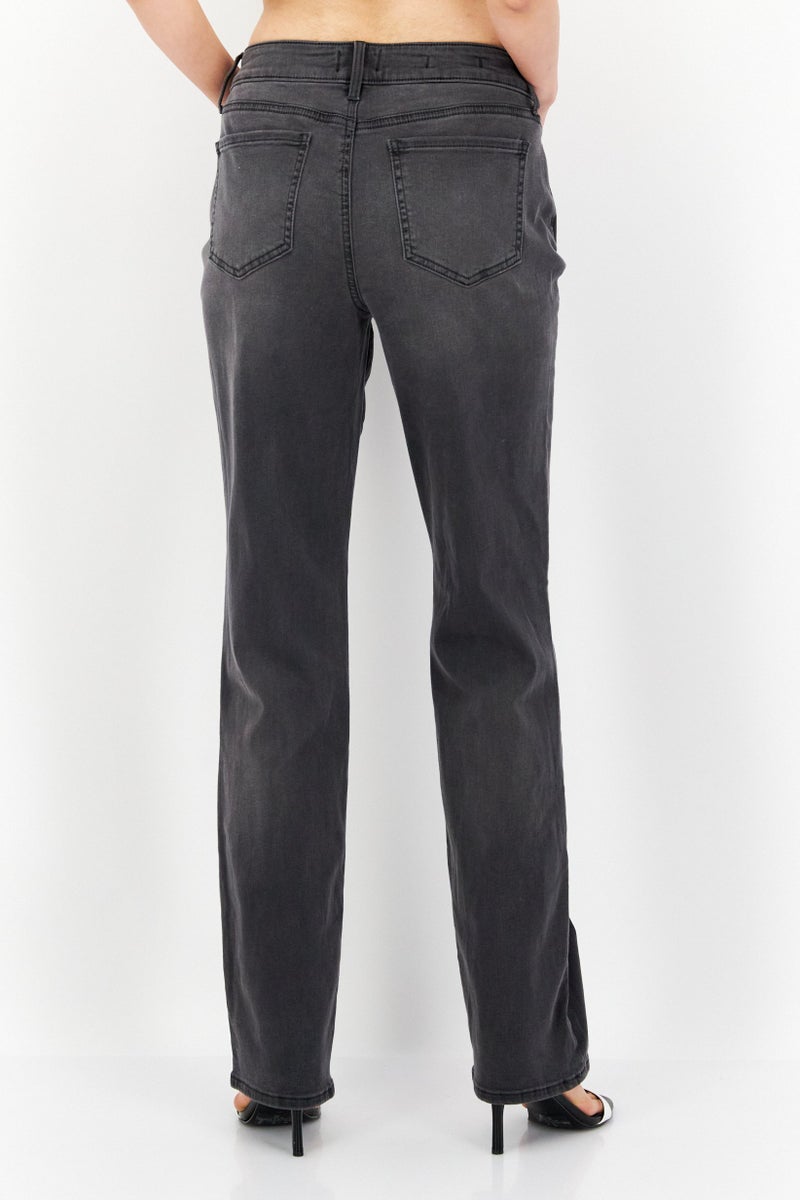 NYDJ Women Straight Fit Washed Stretchable Jean, Grey - Image 2