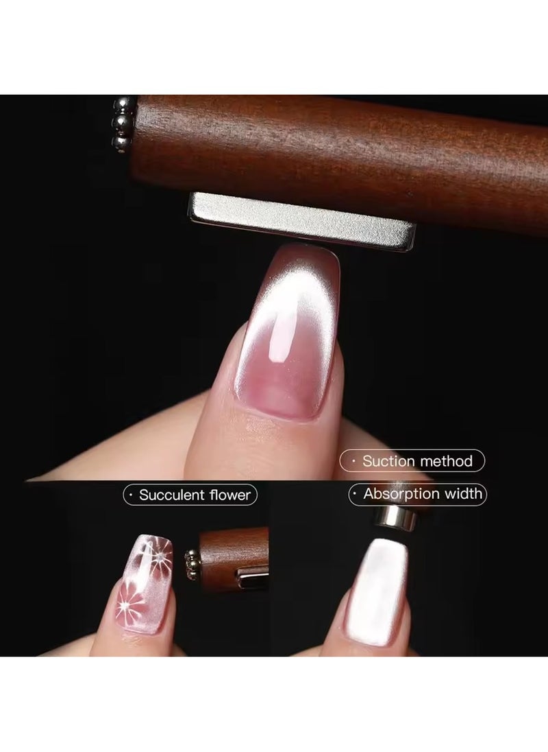 Goolsky - 3 In 1 Multifunctional Strong Cat Eye Magnet UV/LED Gel Nail Magnetic Stick for Nail Art Design Manicure Special Tools - Image 1
