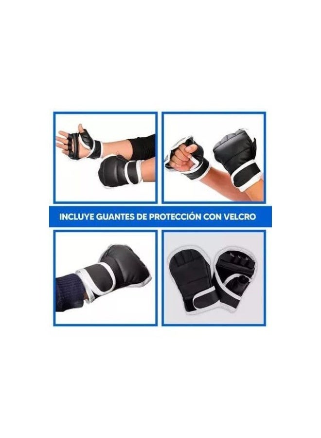 Music Boxing Target with Bluetooth, LED Lights, Boxing Gloves Electronic Training Target, Ages 3+ - Image 4