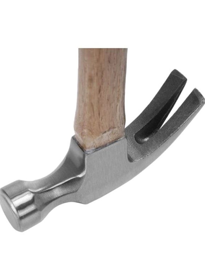 GEEPAS Claw Hammer With Wooden Handle Beige/Silver 570grams - Image 3