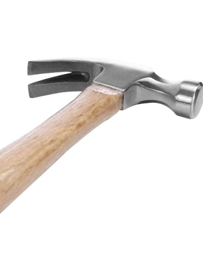 GEEPAS Claw Hammer With Wooden Handle Beige/Silver 570grams - Image 2