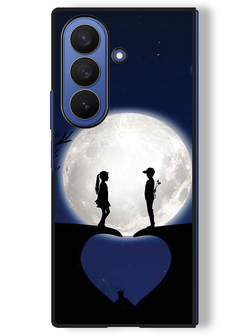 Theodor Case Compatible with Samsung Galaxy Z Fold 7 - 8 Inch Protection Shockproof Bumper Cover Lovers On Hill - Image 1