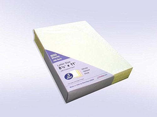 NextDayLabels "Plain" Collated Color Paper (Not Carbonless) for Laser and Ink Jet Printers (Pack of 500 Sheets 3 Part) - Image 2