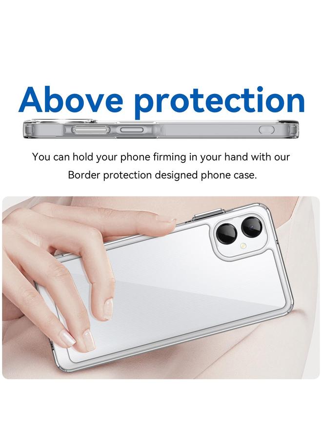 S-TOP Case For Samsung Galaxy A06 5G Colorful Series Acrylic Hybrid TPU Phone Case - Image 4