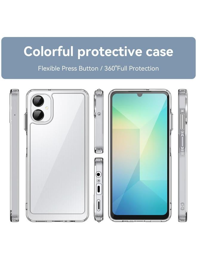 S-TOP Case For Samsung Galaxy A06 5G Colorful Series Acrylic Hybrid TPU Phone Case - Image 2