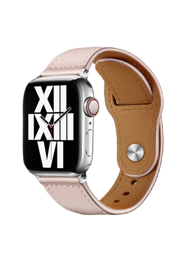 YLZ For Apple Watch Strap Iwatch543se Universal Business Single Nail Cowhide Apple Watch 6 Strap - Image 1