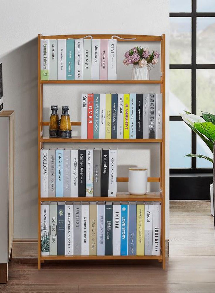 طعم المنزل رف كتب خشبي حديث على الأرض، أرفف تخزين، حامل عرض نباتي للمنزل والمكتب وغرفة المعيشة وغرفة النوم - Image 5