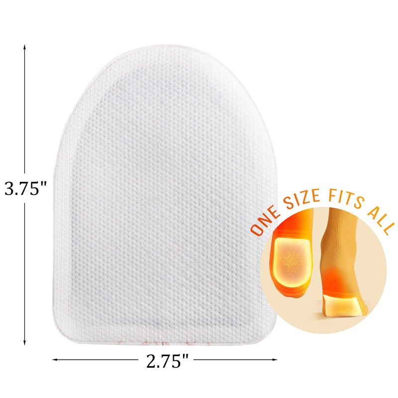 MEDLOT Toe Warmers - Long Lasting, Safe Natural Odorless, Air Activated Adhesive Foot Warmers - Up to 8 Hours of Heat - 22 Pair, White - Image 3