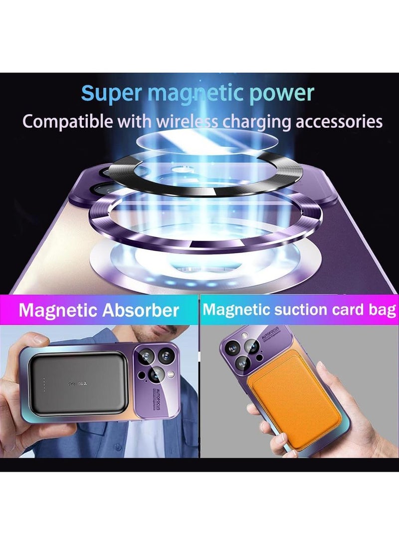 Y&D Applicable To Apple 15promax Matte Standard Leakage Magnetic Large Window Mirror Mobile Phone Protective Case - Image 5