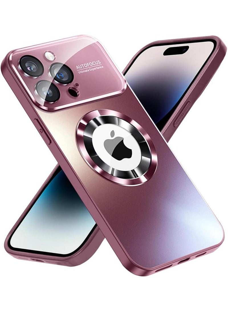 Y&D Applicable To Apple 15promax Matte Standard Leakage Magnetic Large Window Mirror Mobile Phone Protective Case - Image 2