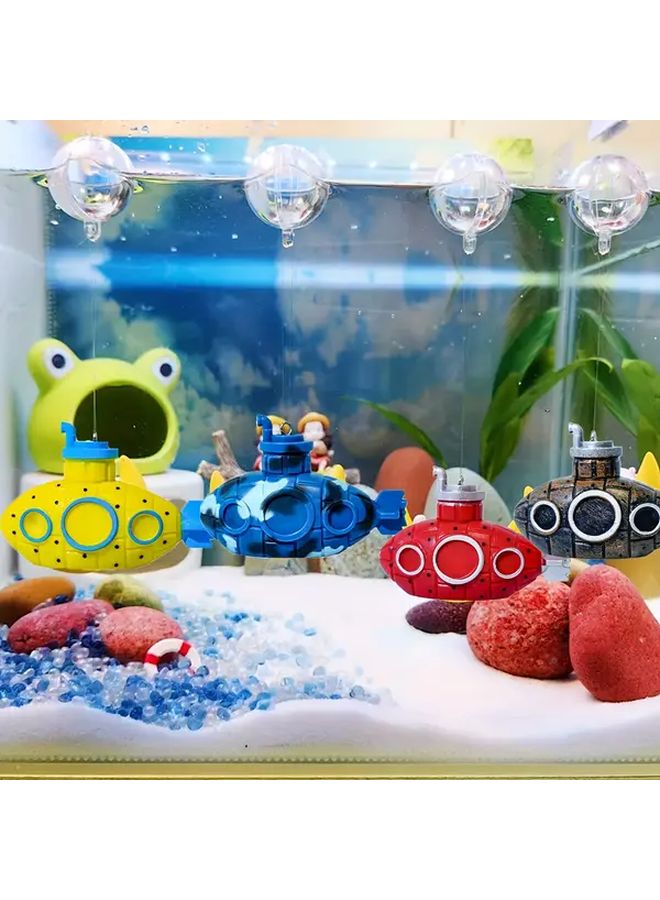 Camouflage Mini Submarine Resin Decor Durable Fish Tank Accessory Underwater Scene - Image 1