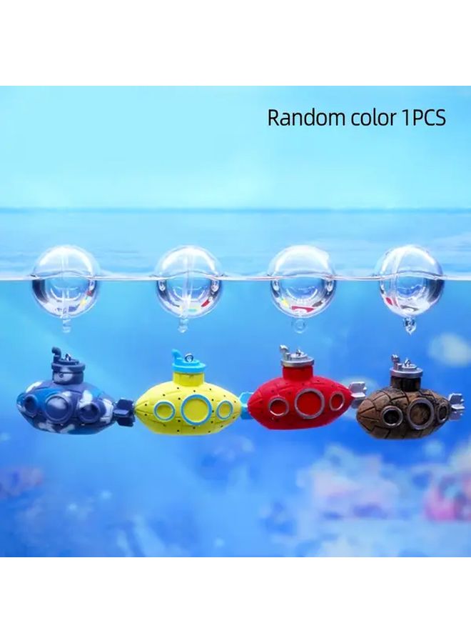 Camouflage Mini Submarine Resin Decor Durable Fish Tank Accessory Underwater Scene - Image 5