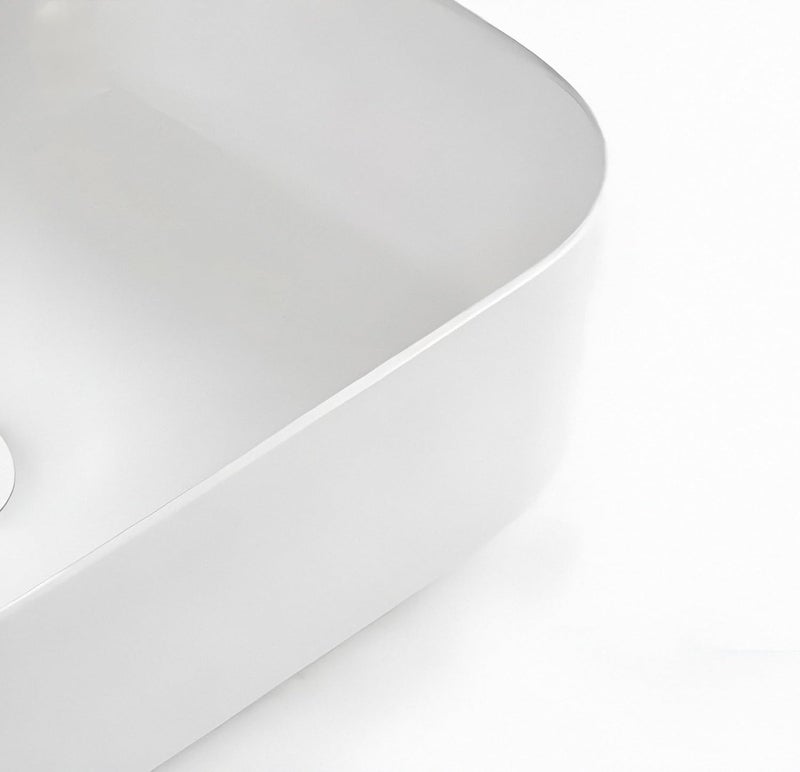 SYON Syon STEELA Premium Ceramic Table Top Wash Basin 20 inch x 16 inch  - Image 5