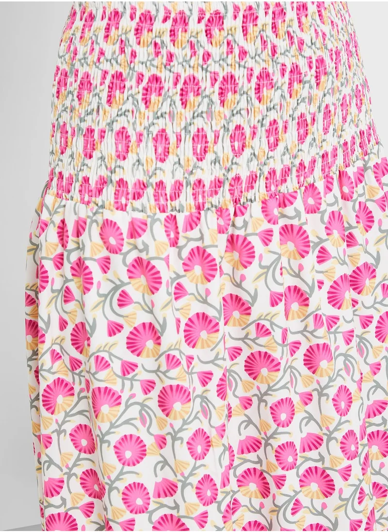Urban Minx Urban Minx A Line Printed Skirt