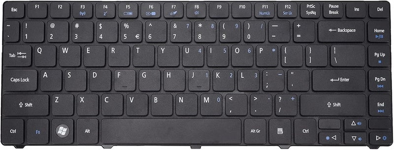 لوحة مفاتيح بديلة للكمبيوتر المحمول لـ ACER 4750G 3810 3810T 3810TG 4743G 5942 5942G، لوحة مفاتيح كمبيوتر محمول 86 مفتاحًا، لوحة مفاتيح متينة من ABS وسبيكة الألومنيوم مع 5 ملايين ضغطة - Image 1
