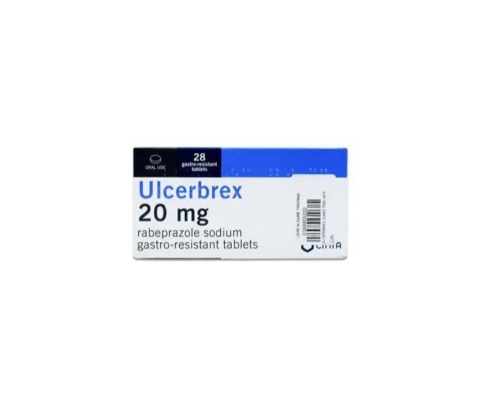Ulcerbrex 20mg Tablets 28 Count Daily Gastric Care Digestive Wellness Support