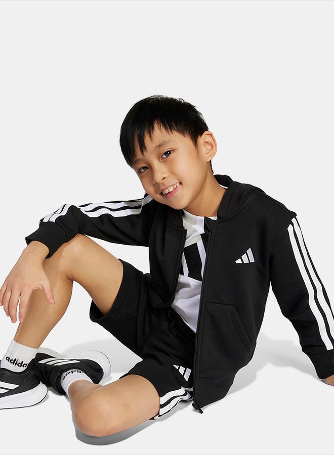 Adidas Essentials Full-Zip Hoodie Kids - Image 3