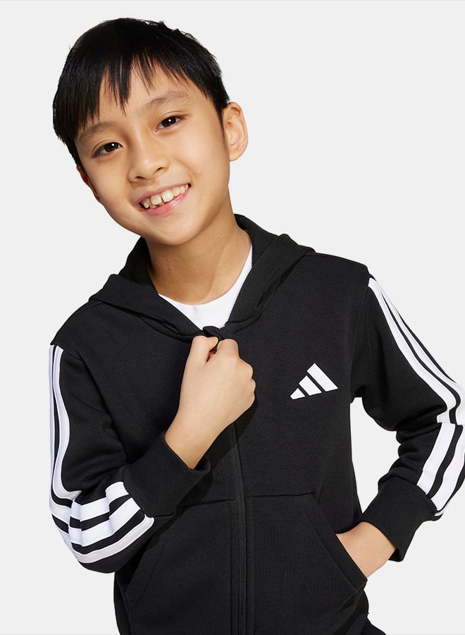 Adidas Essentials Full-Zip Hoodie Kids - Image 4