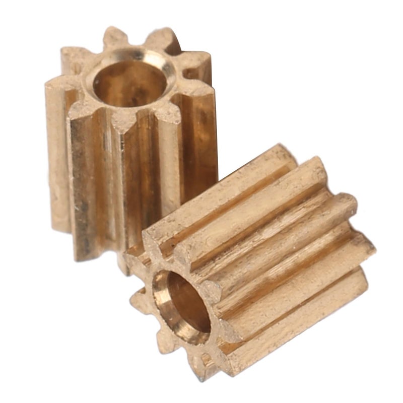 Brass Motor Pinion Gear 9 Teeth 2 Pack For DIY Engine Projects Easy Install - Image 4