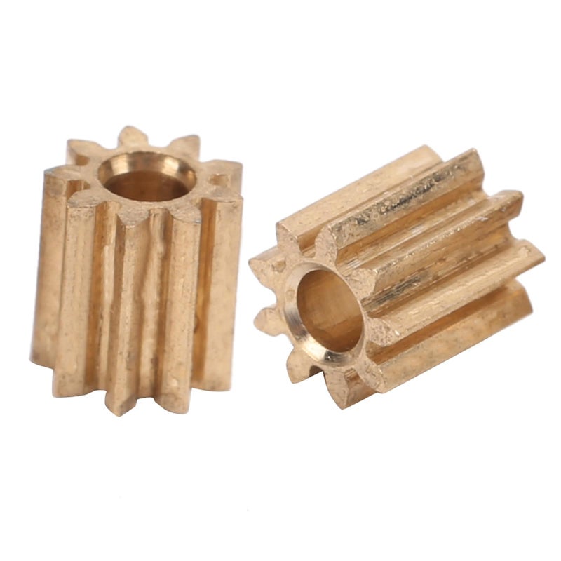 Brass Motor Pinion Gear 9 Teeth 2 Pack For DIY Engine Projects Easy Install - Image 5