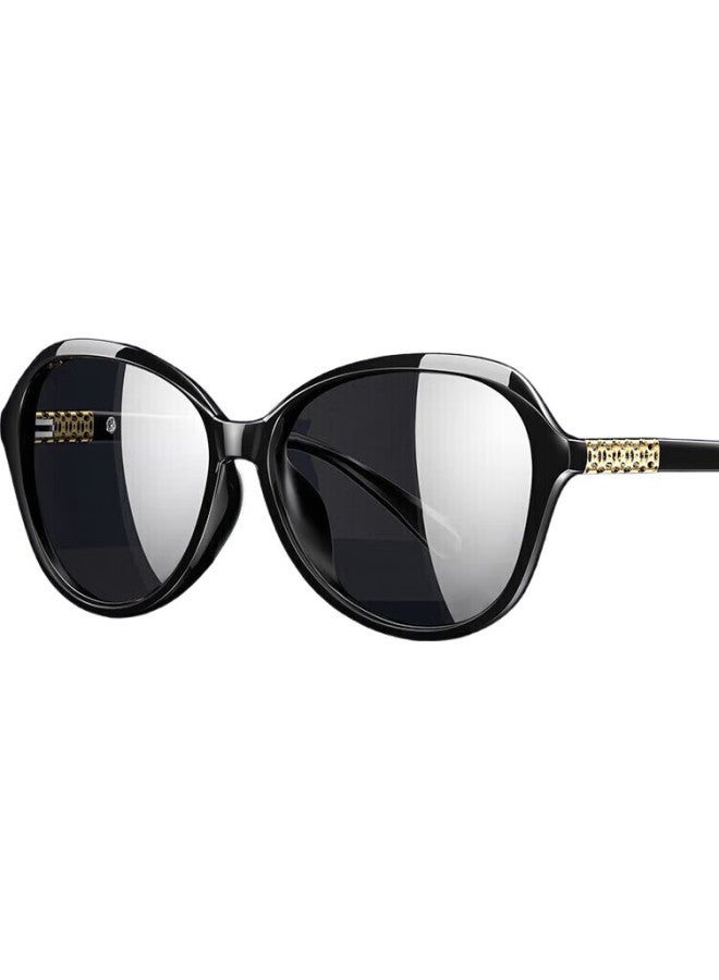PARIM Women'S Polarized Driving Sunglasses Sunshade Sunscreen Sunglasses Women'S Bright Black Frame Uv Protection Sunglasses - Image 3