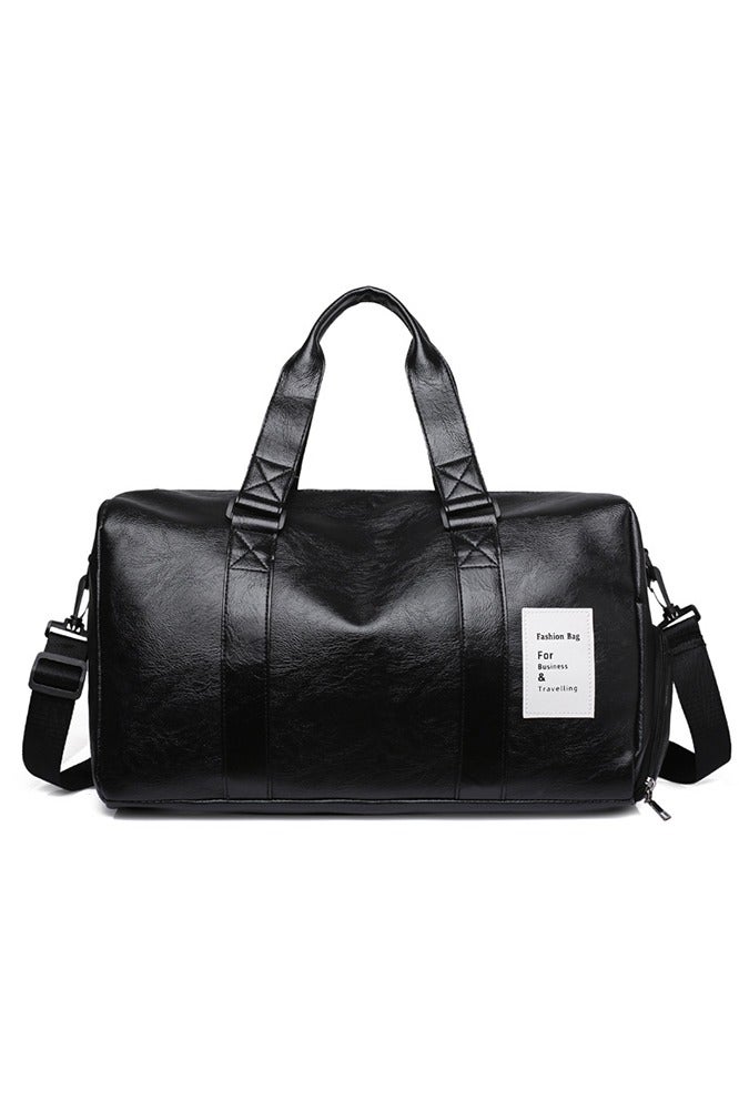 Warme PU Sports Gym Bag with Shoes Compartment for sports bag Duffle Bag Business Bag Workout Travel Bag Duffle Bag for Travelling handbag for men and women - Image 1