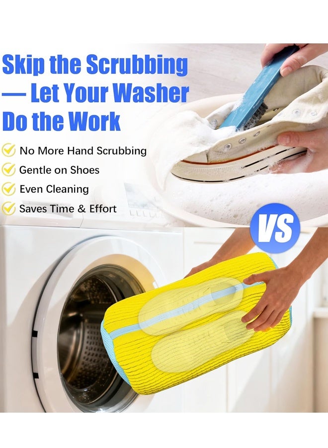 Shoe Cleaning Bag For Washing Machine, Laundry Bag For Shoes Reusable Shoe Washing Bag for All Shoe Types And Sizes - Image 4