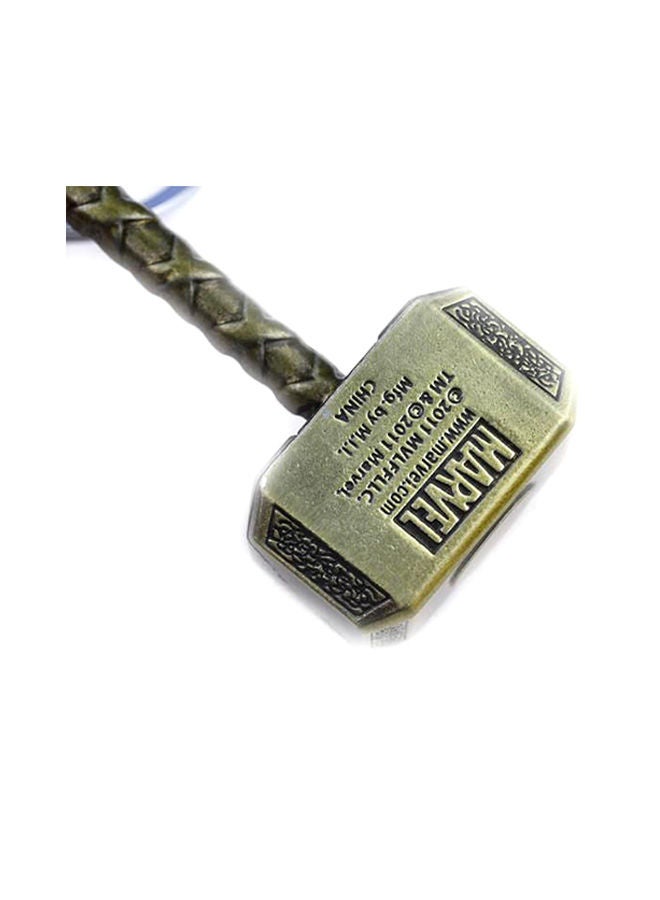 NIBEMINENT Thor Hammer Bronze Metal Key Ring Chain - Image 2