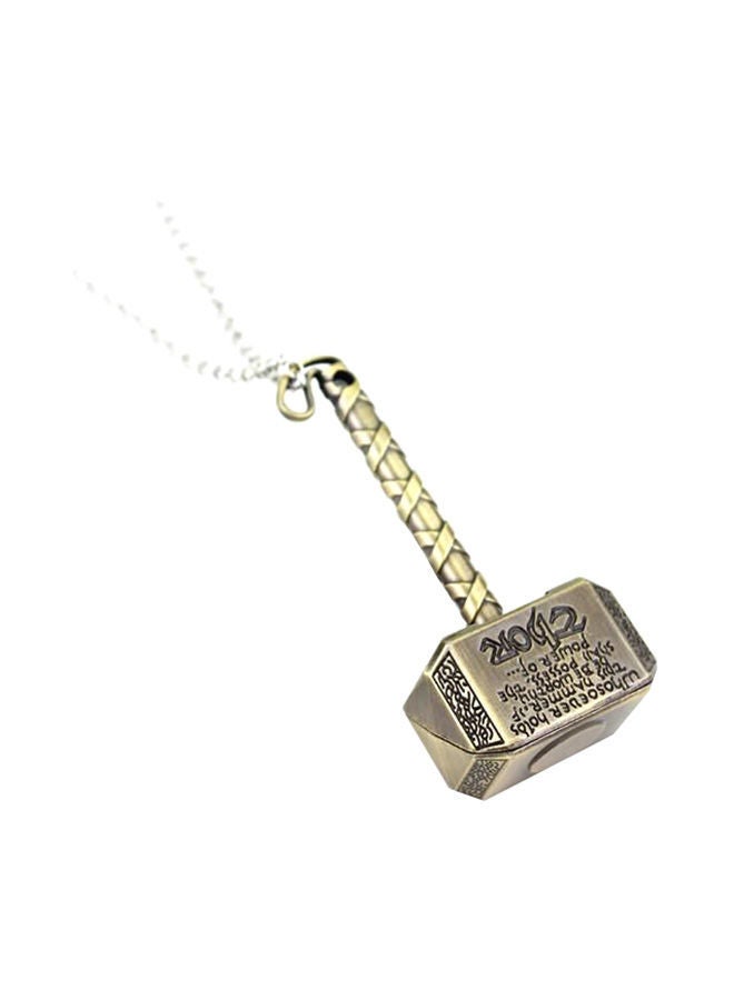 NIBEMINENT Thor Hammer Bronze Metal Key Ring Chain - Image 3