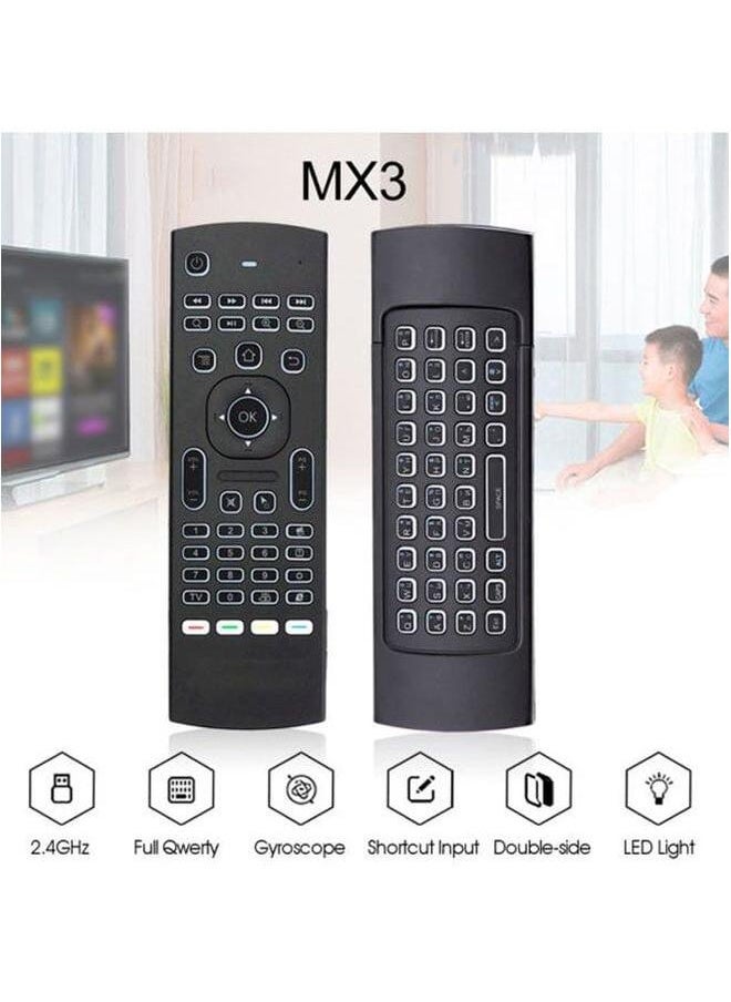 2-In-1 Remote Control And Keyboard For Android Tv Box X96 H96 Black Red Blue