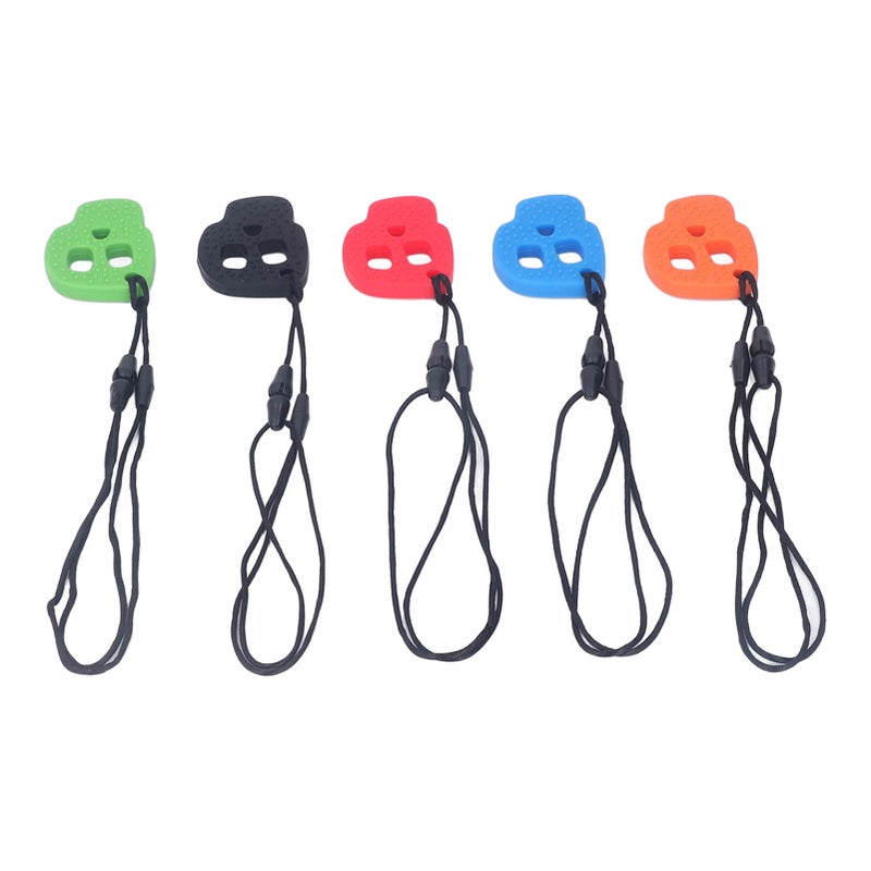5pcs Chew Necklaces for Sensory Kids Silicone Oral Motor Aids Chewy Necklace for Autism ADHD Anxiety - Image 2