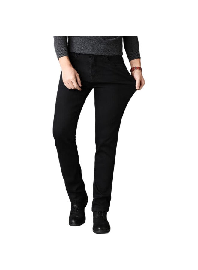 pierre cardin بناطيل طويلة رجالية من بيير كاردان قطن ربيعي ضيق وعصري وأنيق باللون الأسود 33 - Image 3