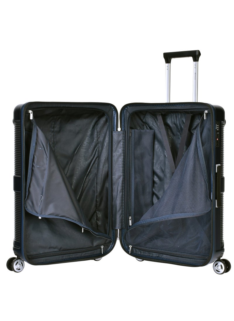 eminent - Hard Case Travel Bag Large Luggage Trolley Polycarbonate Lightweight Suitcase 4 Quiet Double Spinner Wheels With Tsa Lock KJ97 Night Blue - Image 1