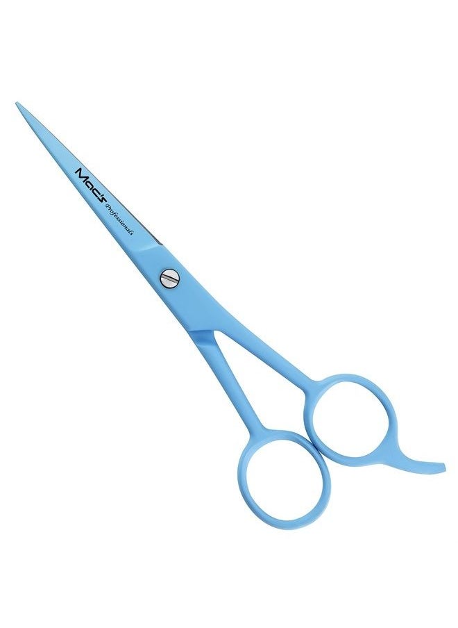 MacRazors Products Macs Hair Cutting Scissors ,6.5 Inch Hairdressing Scissor, Premium Stainless Steel Razor with Sharp Edge Blade & Salon Scissors, for Men, Women, Kids, Adults, Pets-3008BL(Blue)  - Image 1