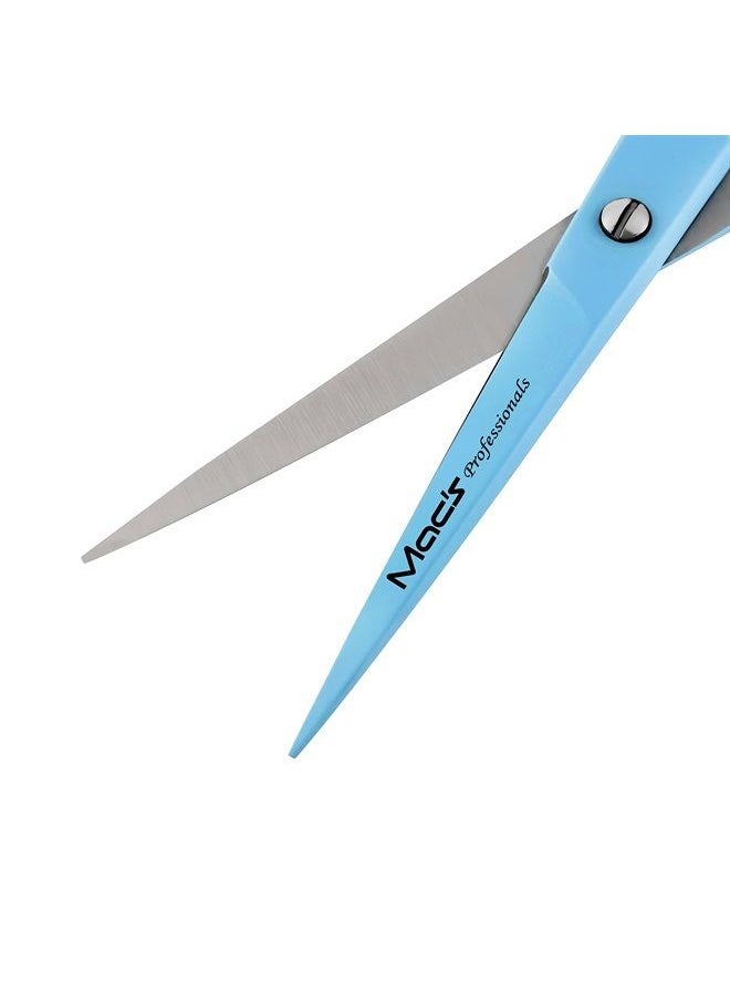 MacRazors Products Macs Hair Cutting Scissors ,6.5 Inch Hairdressing Scissor, Premium Stainless Steel Razor with Sharp Edge Blade & Salon Scissors, for Men, Women, Kids, Adults, Pets-3008BL(Blue)  - Image 2