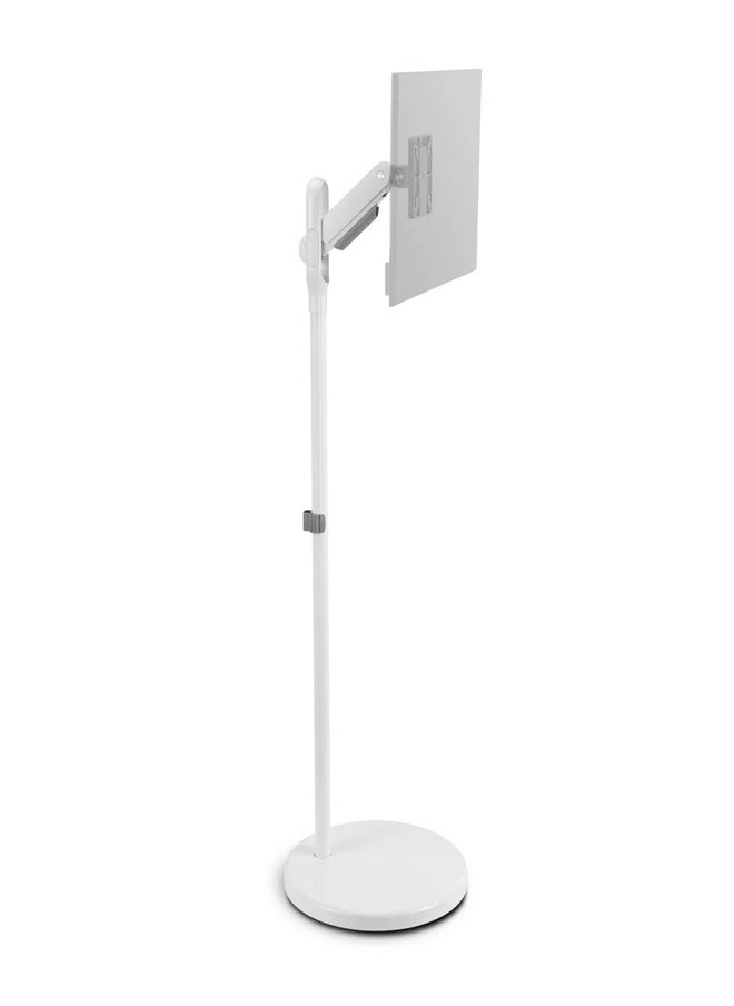 Skill Tech SH38 11TW FS Mobile Spring Assisted Display Floor Stand for 17–35 Inch Screens, VESA 100x100mm, Max Load 10kg – Adjustable Rolling TV Stand  Black  - Image 2