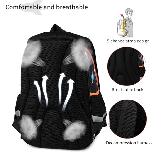 Cusangel Kids Backpack Boys, Elementary Kindergarten Preschool School Bag 16 inch Multifunctional Cute Large Capacity - Image 4