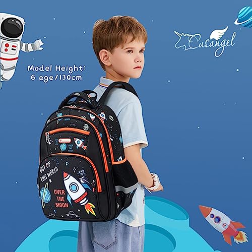 Cusangel Kids Backpack Boys, Elementary Kindergarten Preschool School Bag 16 inch Multifunctional Cute Large Capacity - Image 2