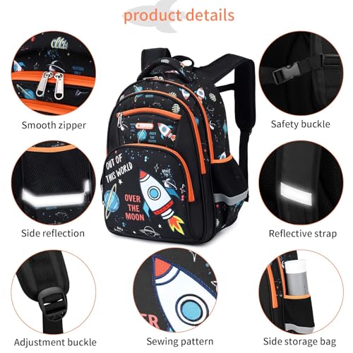 Cusangel Kids Backpack Boys, Elementary Kindergarten Preschool School Bag 16 inch Multifunctional Cute Large Capacity - Image 5