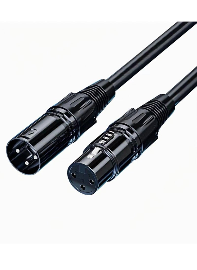 Peachjoy XLR Cables, Microphone Cables (10 ft 4N OFC WIRE) XLR Male to XLR Female Balanced 3 PIN Mic Cables, Compatible with Preamps Speaker Systems and More, 6MM PVC Jacket, XLR Cable (3m)  - Image 1