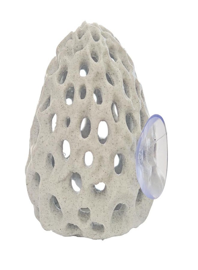 Liyujuping Shrimp Hides for Aquarium, Shrimp Hideout with Suction Cup, Betta Fish Tank Accessories, Aquarium Decor for Small Fish Guppy Hiding Resting (White) - Image 1
