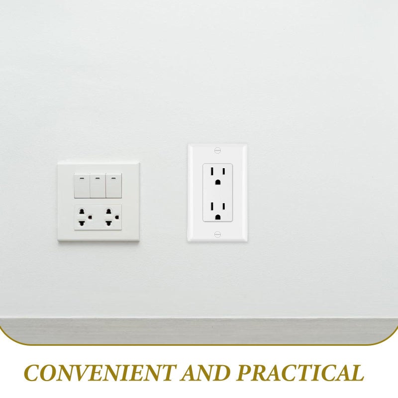 6pcs PC Decorative Wall Outlet Plates Cover With Hidden Screws - Image 4
