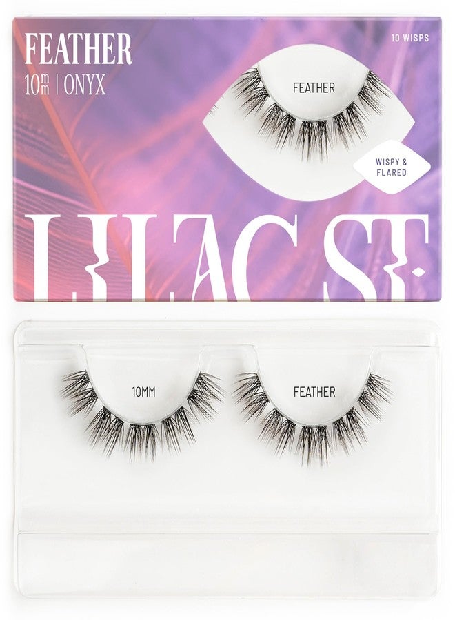 Lilac St. Lilac St - Feather Natural Faux Eyelash Clusters (10mm) - Dynamic & Fluttery Volume - DIY Lash Extension Wisps - Lightweight & Lifelike - Lasts 10 Days - Women Founded, Cruelty Free, Vegan - 10 Lashes - Image 1
