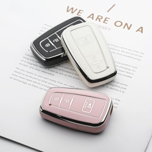 Tautrophen Key Fob Cover Compatible with Toyota 4Runner 2016-2024 RAV4 Camry Prius Prado Smart Key - Image 4