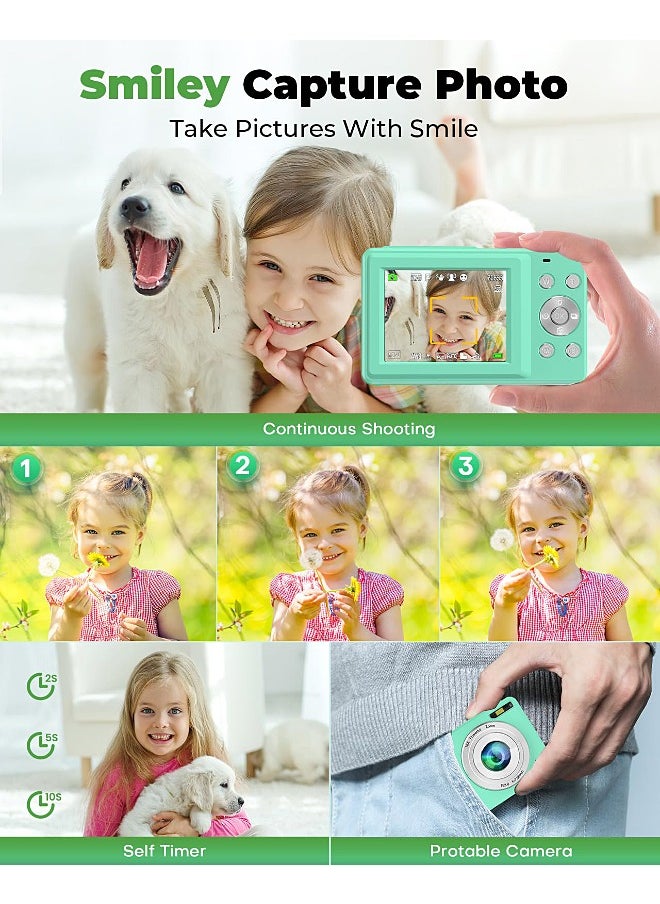 Mi VAZA - Autofocus Digital Camera for Kids - FHD 1080P 44MP - Rechargeable Compact Mini Camera with 16X Digital - Portable Pocket Camera - With 32GB Memory Card - Image 1